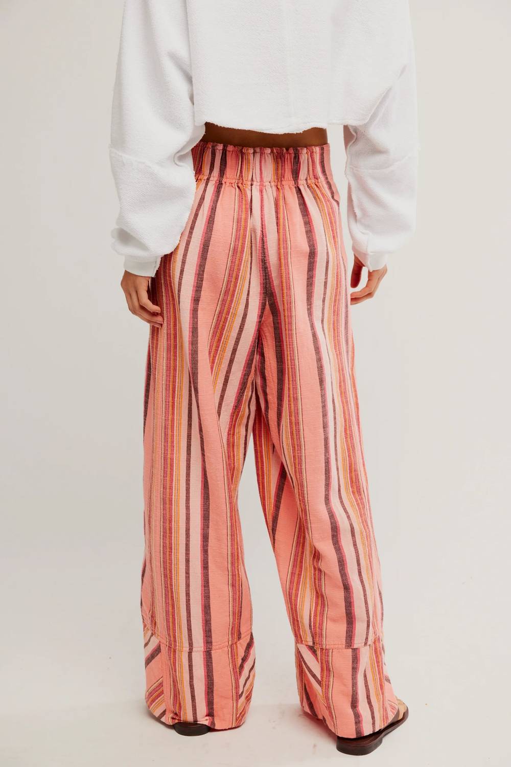 Free People - Days End Solar Linen Stripe Pants