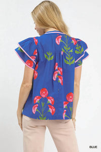 Umgee - Blossom Meadow Print Top