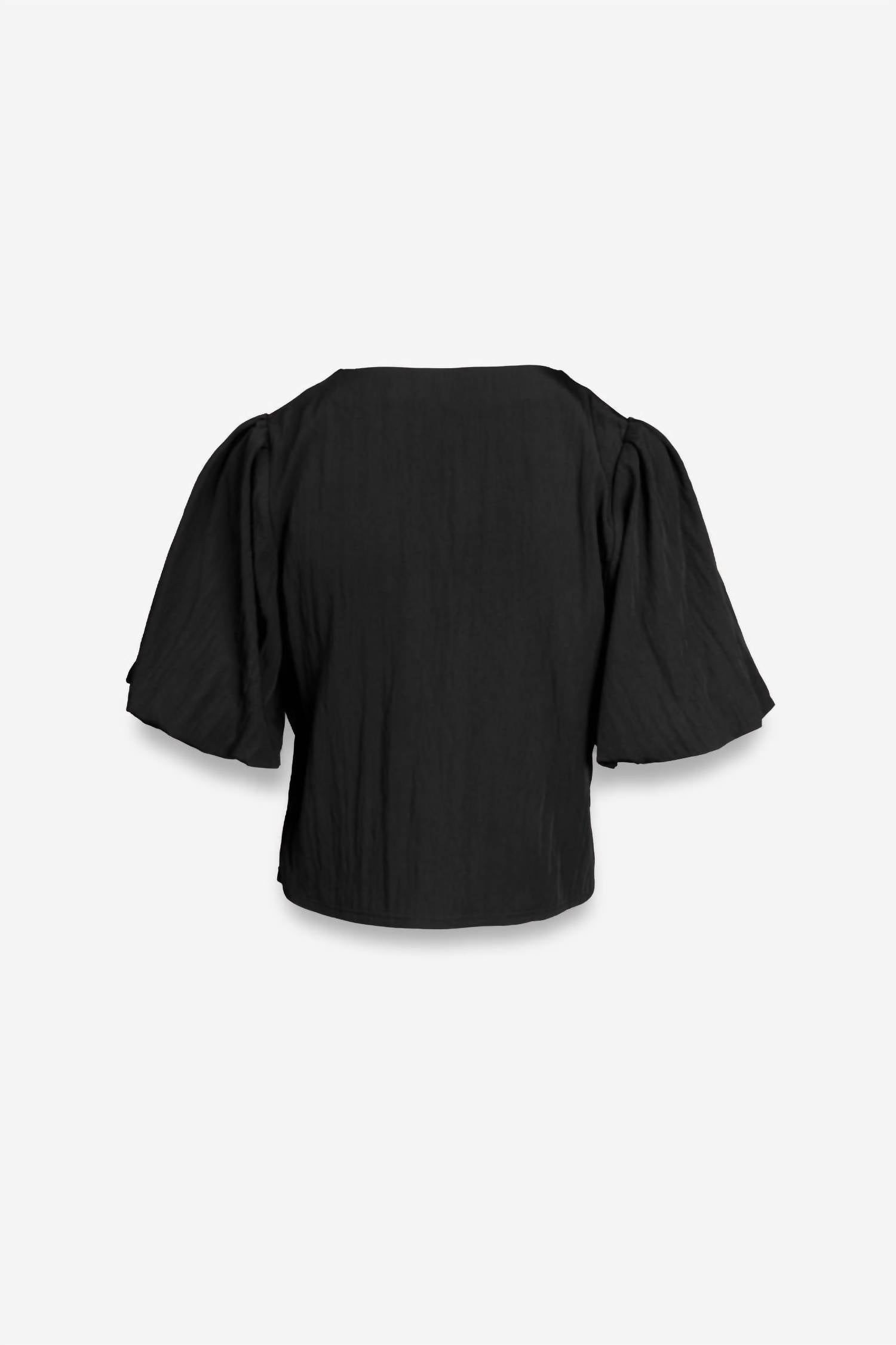 Naked Zebra - Puff Sleeve Button Blouse