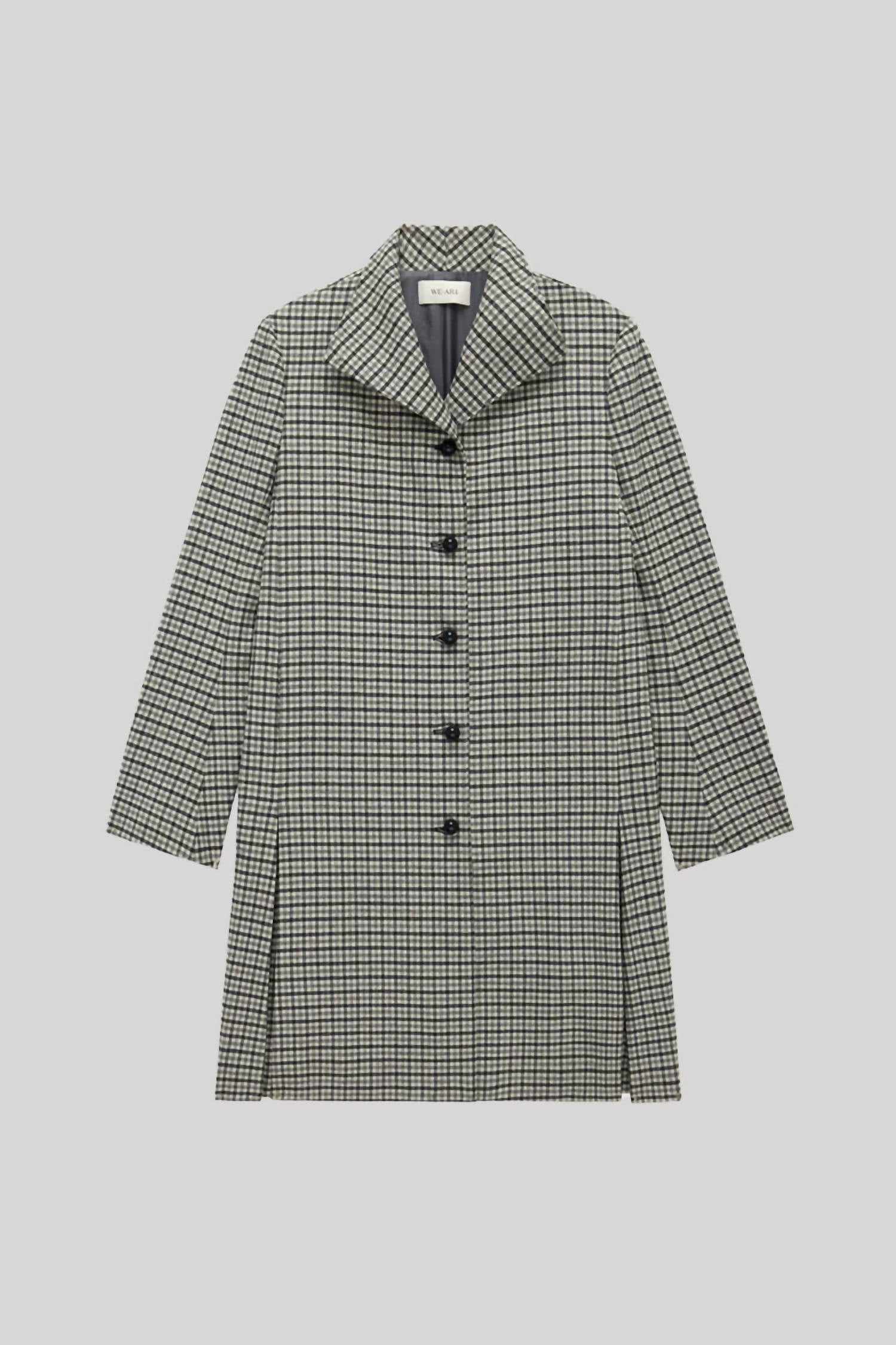 We-Ar4 - Gatsby Funnel Neck Collar Coat