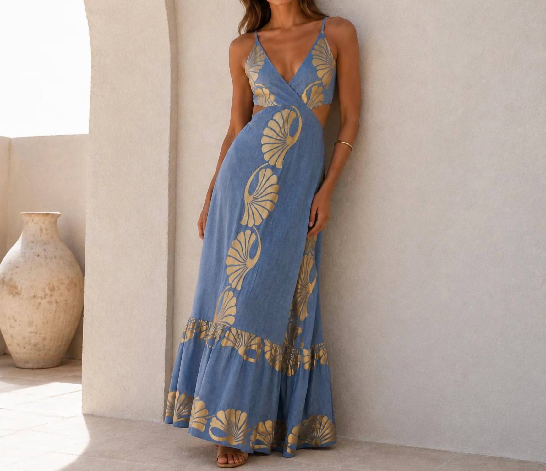 Mystery Resort - Riviera Shell Maxi Dress