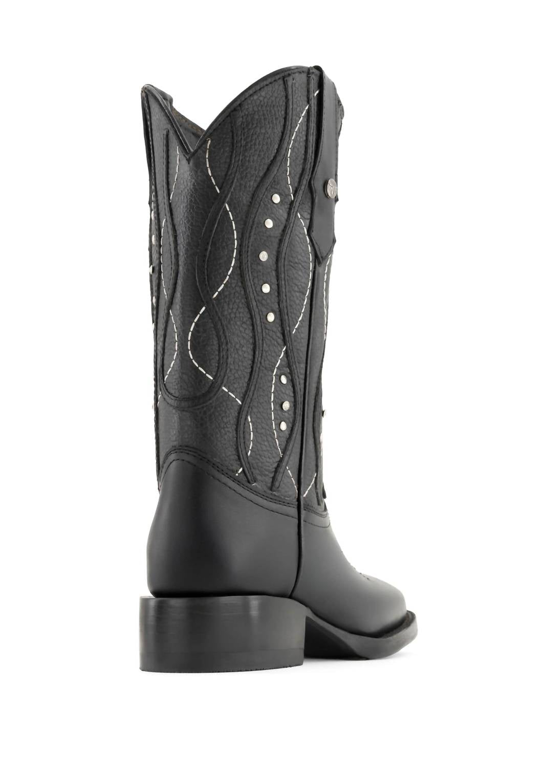 Forastero Women's Durable Leather Boots in black - women's shoe - detail view