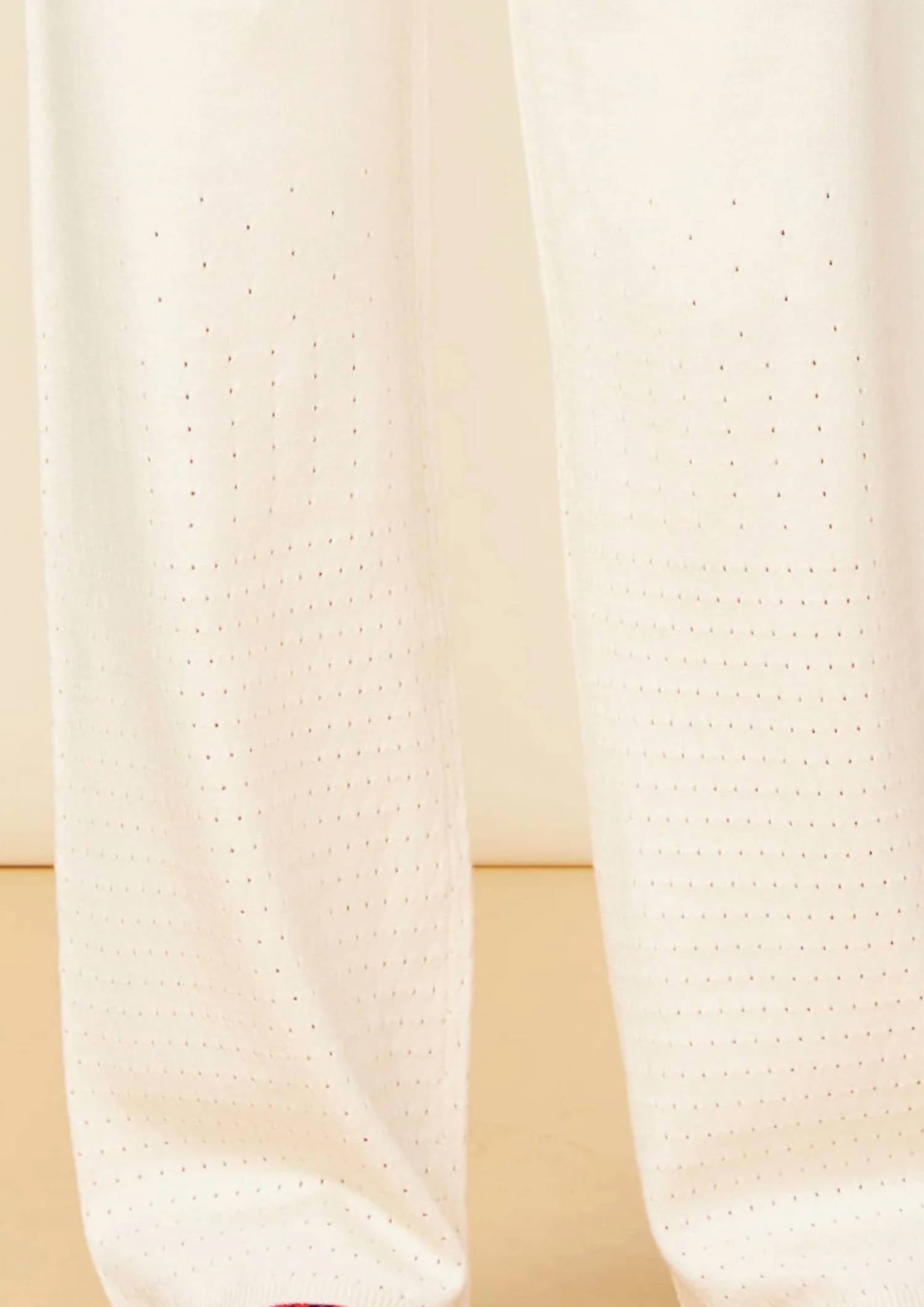 Monrow - Supersoft Open Knit Flare Pants