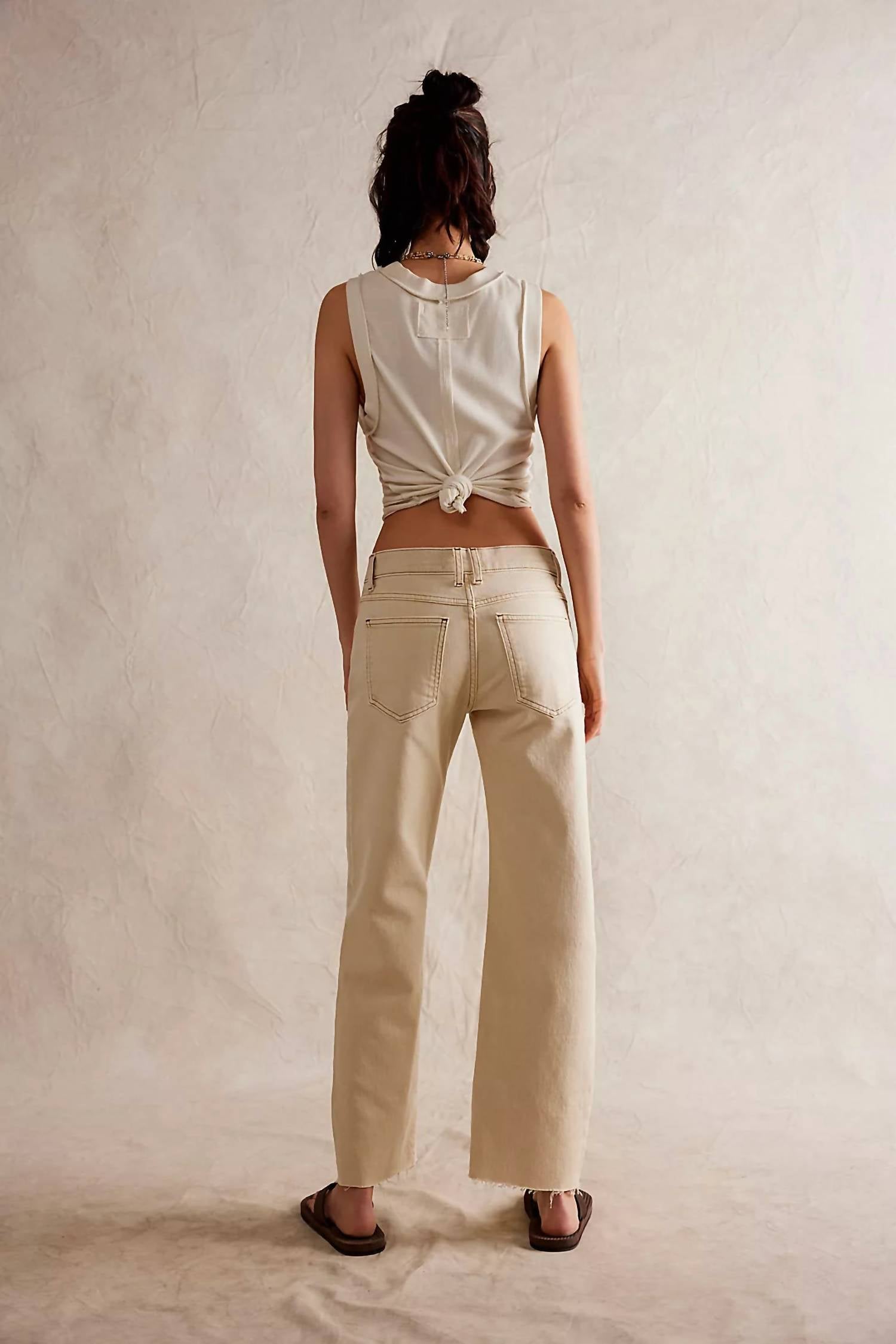 Free People - Risk Taker Mid-rise Straight Jeans