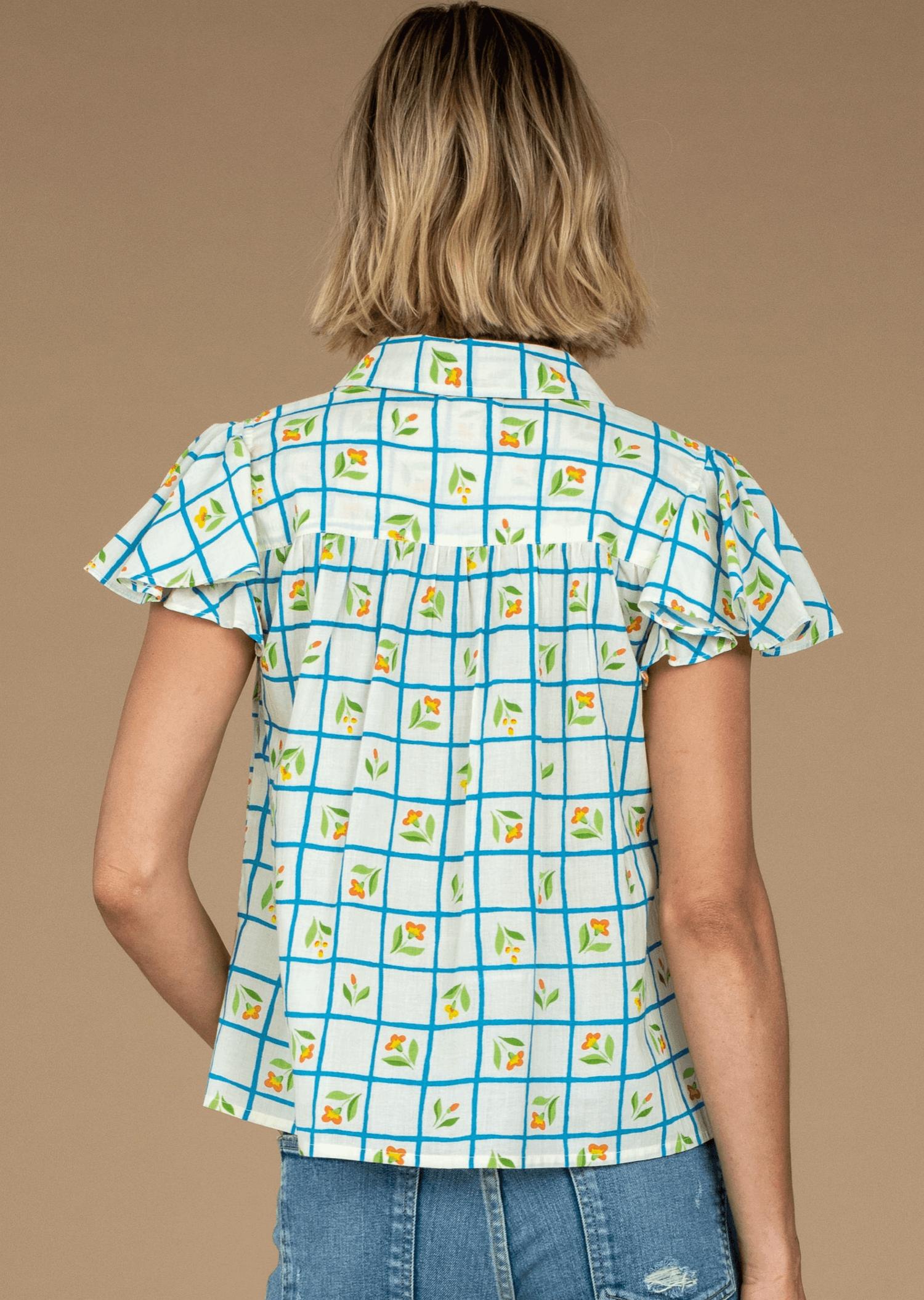 Elizabeth James The Label - Val Button Front Top