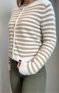 Red Haute - Heidi Striped Cardigan
