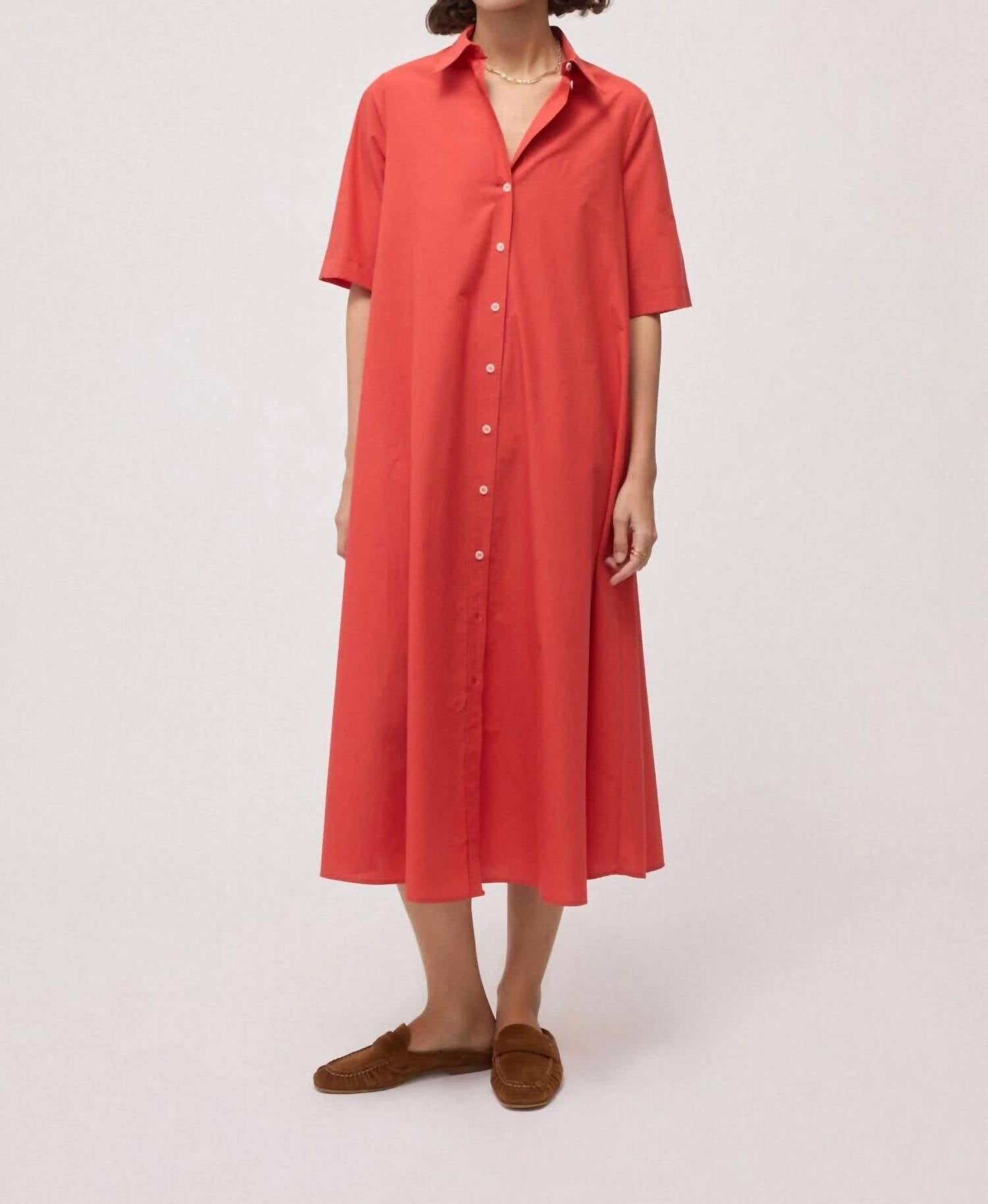 Ottod'Ame - Poplin Midi Shirt Dress