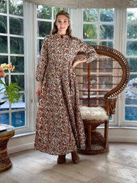 Just Darviny - Boho Long Sleeve Maxi Dress