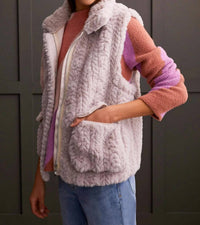 Tribal - Frostine Faux Fur Sleeveless Vest