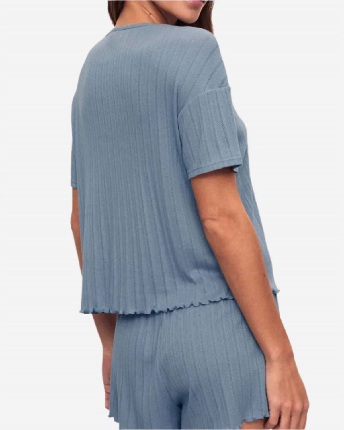Eberjey - Pointelle Short Sleeve Top