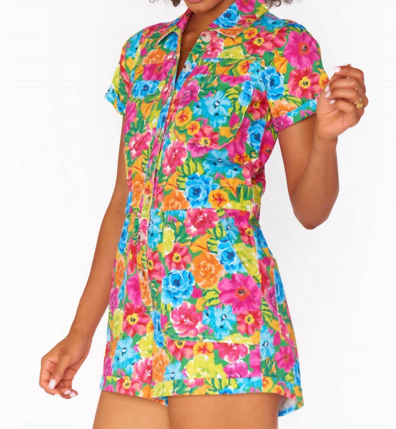 Show Me Your Mumu - Cannon Button Down Romper