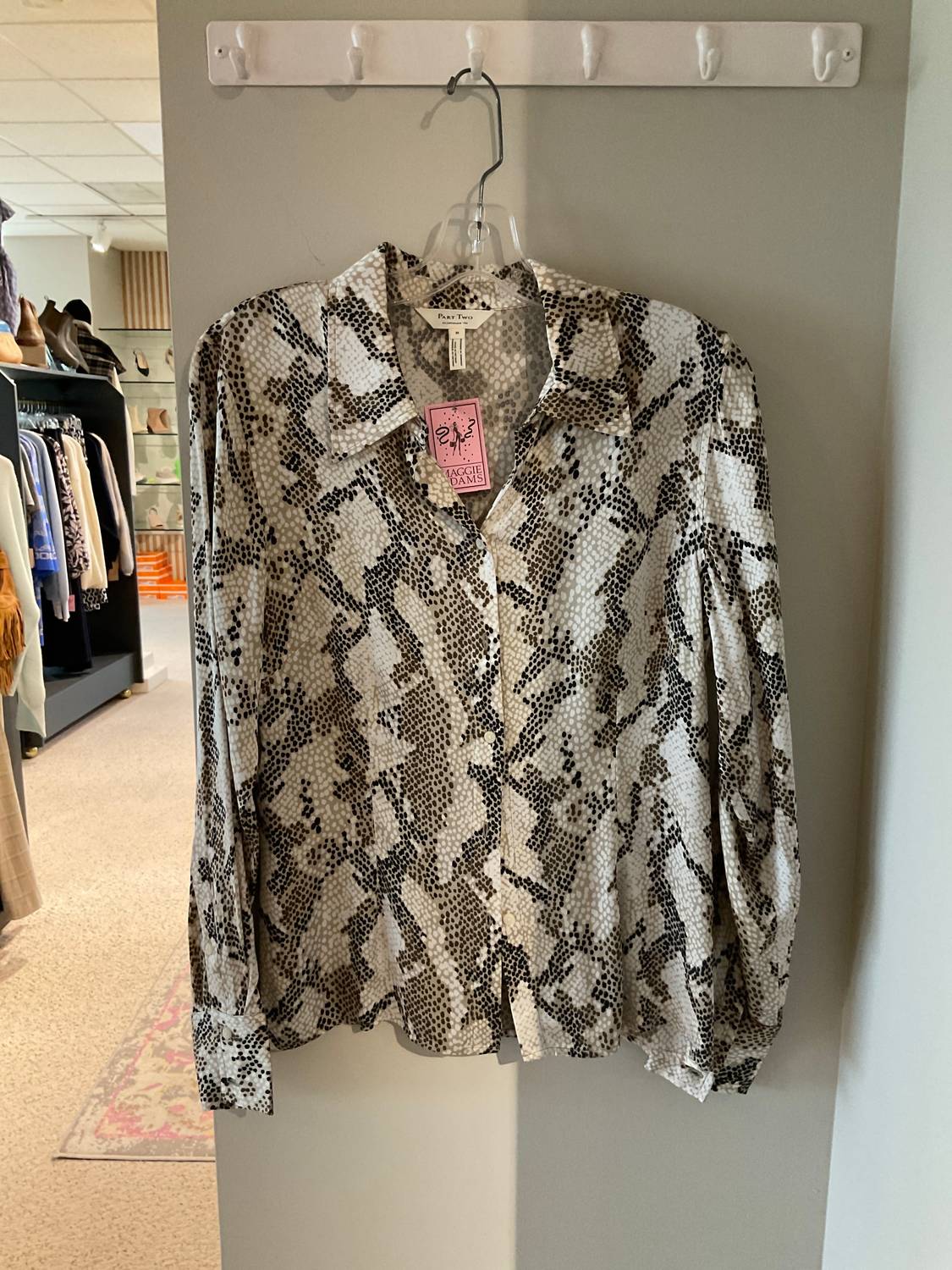 Part Two - Women's Snake Print Blouse