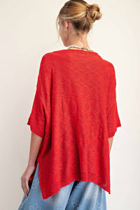 Easel - Loose Knit Sweater Tunic