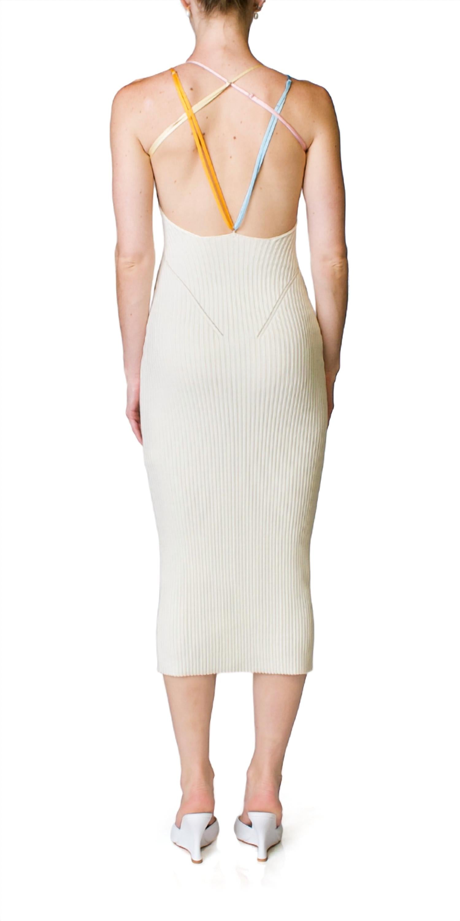 Rivoli Open Back Midi Dress