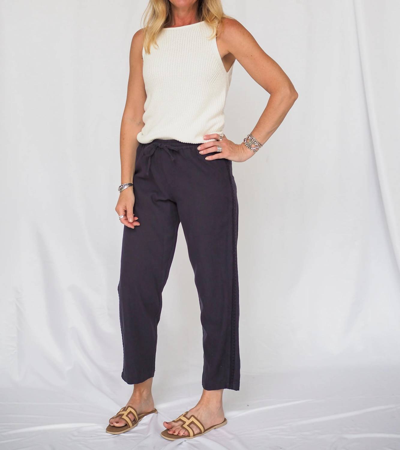 Be Cool - Crochet Linen Pants