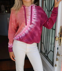Brodie Cashmere - Burnout Tie Dye Hoodie