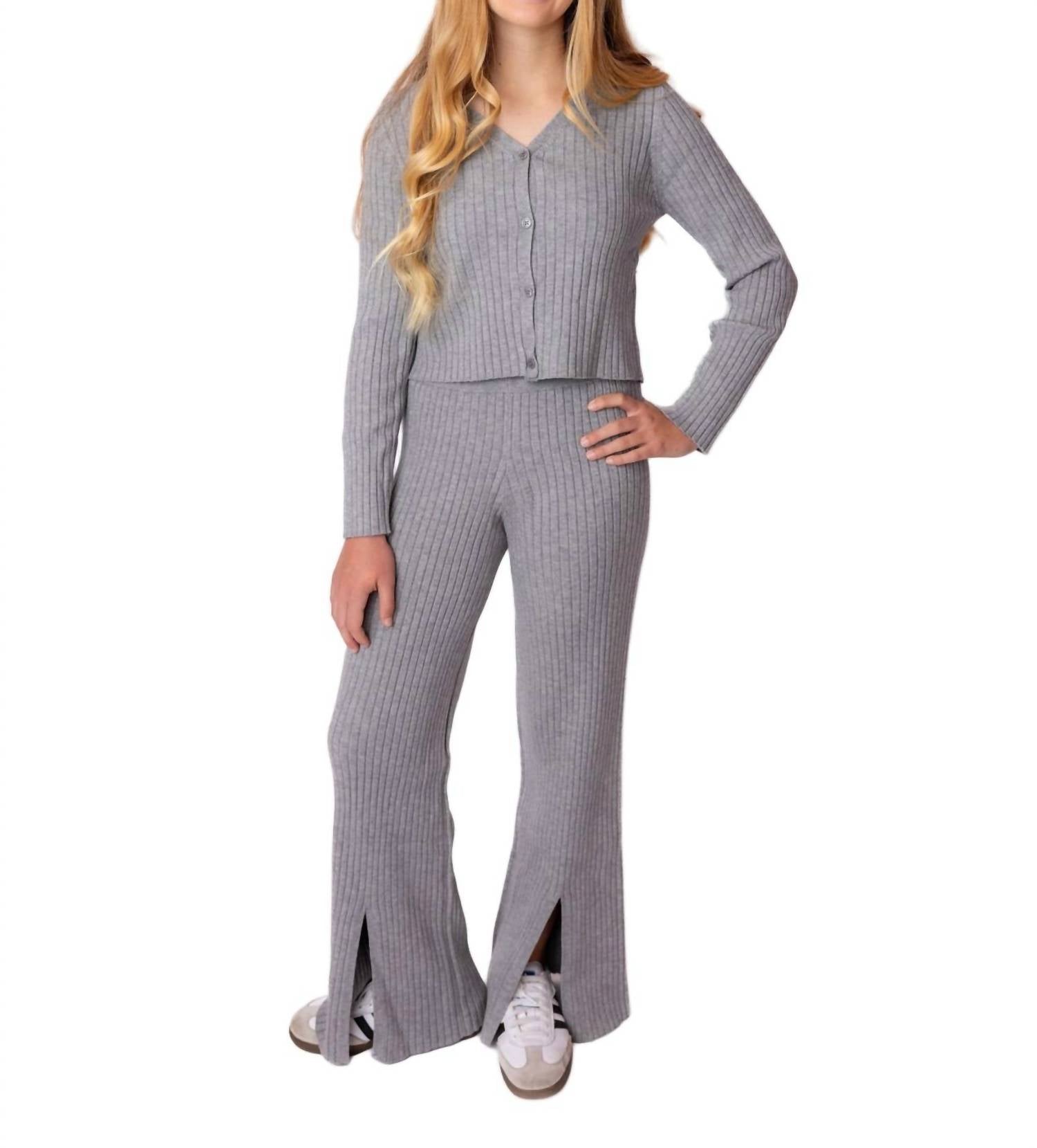 Rylee + Cru - Teens' Ribbed Knit Pant