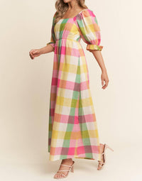 J.Nna - Checkered Wide Leg Jumpsuit