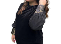 Swuun - Noble Long Sleeve Midi Dress - Plus