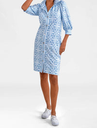 GRETCHEN SCOTT Swagger Ring Toss Mini Dress in periwinkle - women's dress - view 4