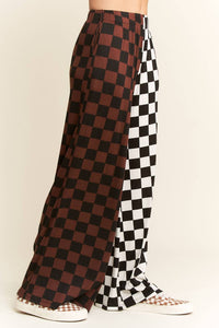 Jade By Jane - Split Decision Checkered Pants - Plus