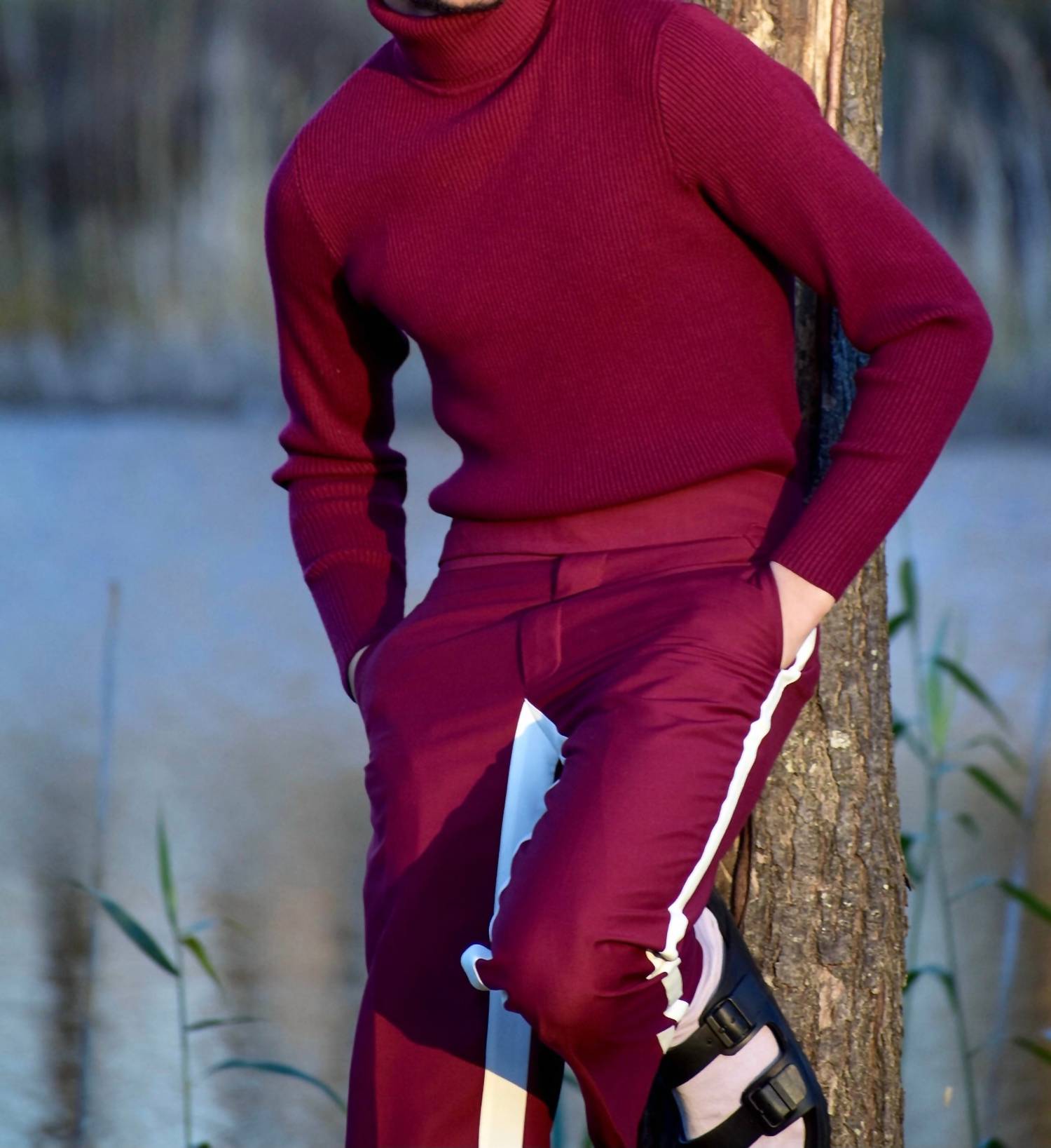 The Athletic Side Of Us - Act Self Ribbed Turtleneck Sweater
