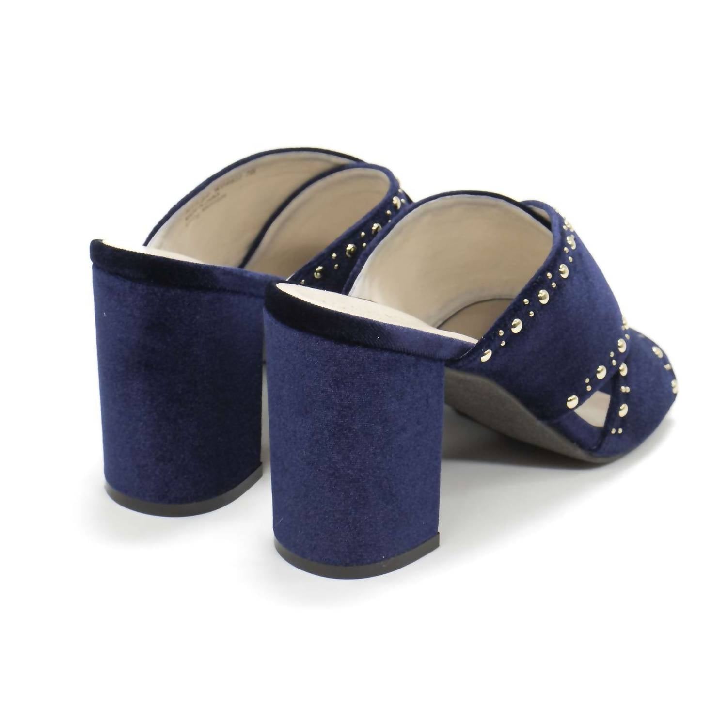 COLE HAAN Women's Gabby Studded Slip-on Sandals in blue velvet - women's sandal - view 12