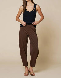 Lalavon - High Waist Barrel Trousers