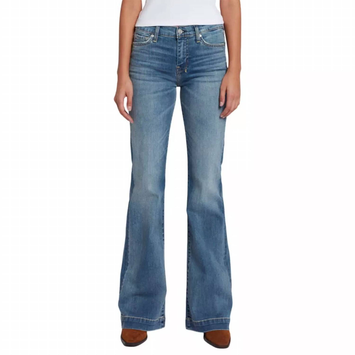 7 For All Mankind - Dojo Slim Illusion Mid Rise Flare Jeans
