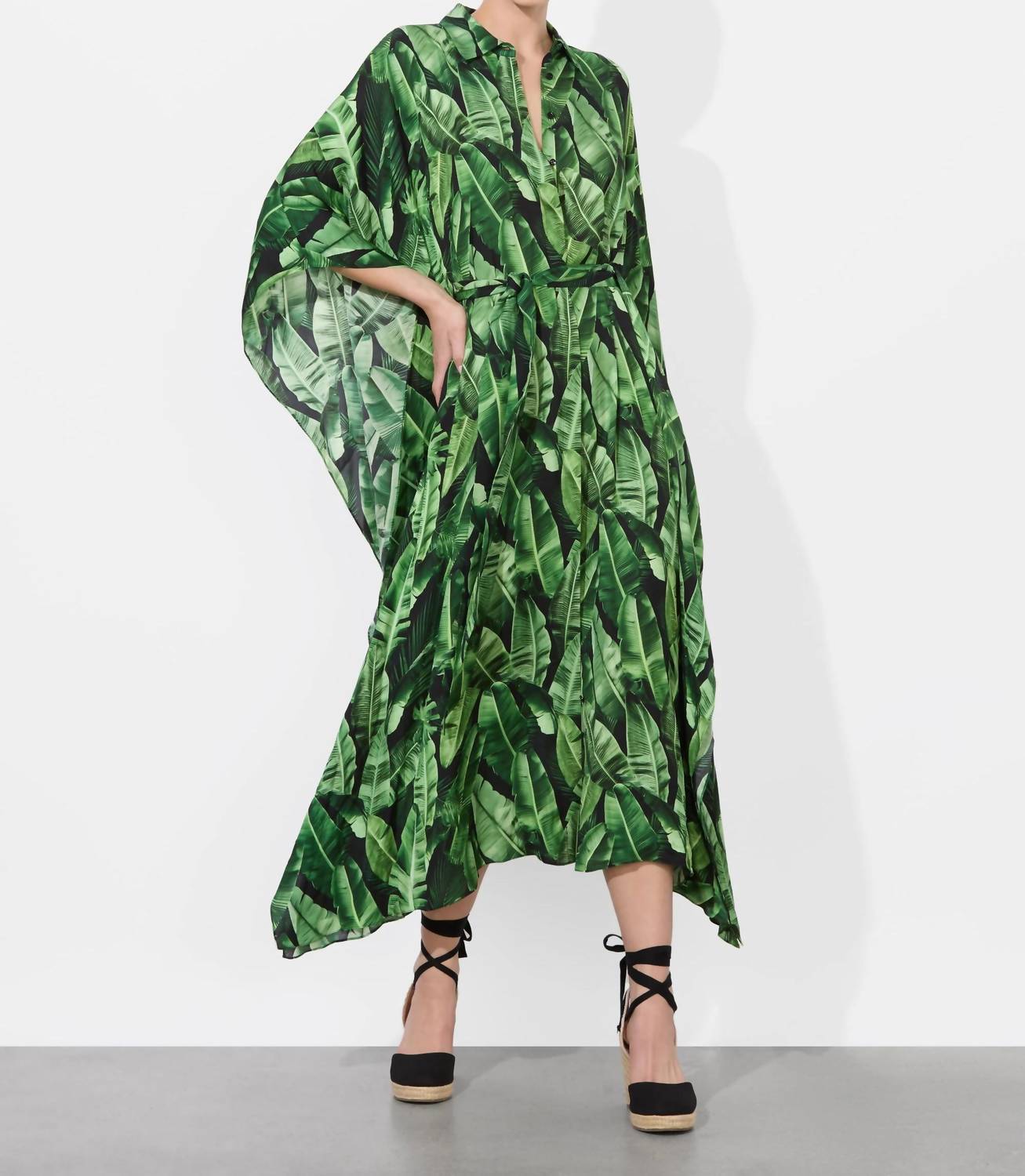 Alice + Olivia - Deanne Midi Shirt Dress With Belt