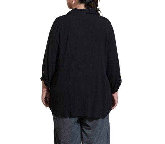 On The Plus Side - Madison 3/4 Sleeve Blouse - Plus