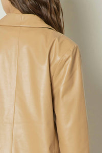 Entro - Happy Hour Faux Leather Blazer