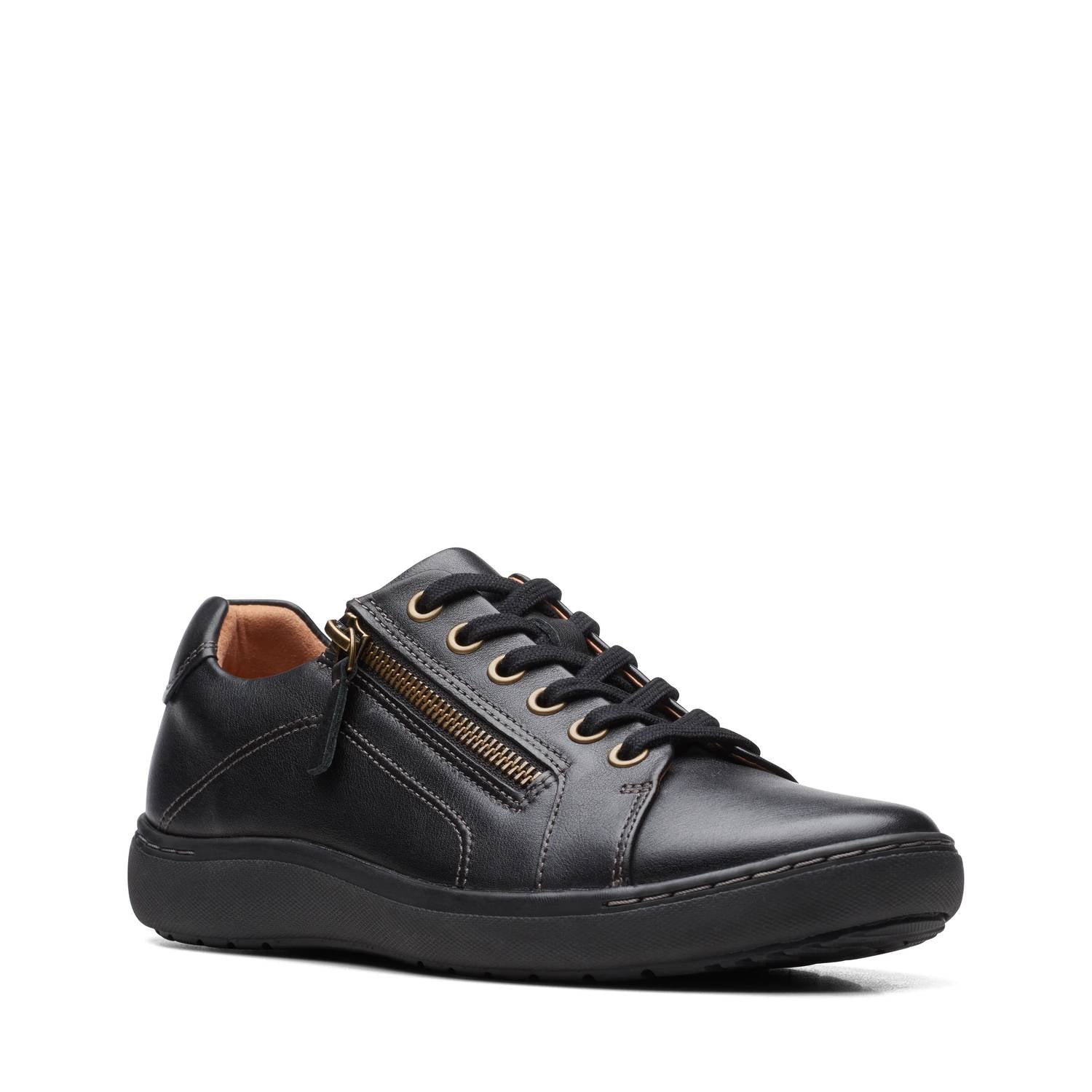 Clarks - Women's Nalle Lace Leather Trainer Shoes