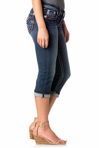 Miss Me - Midnight Stitch Capri