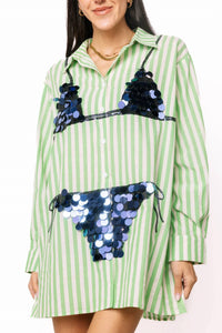 Queen Of Sparkles - Paillette Bikini Tunic