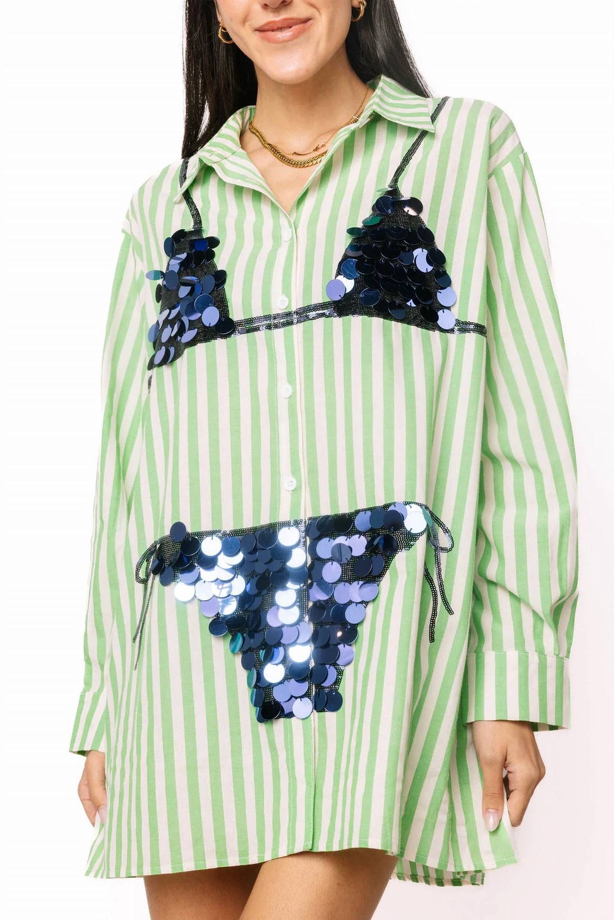 Queen Of Sparkles - Paillette Bikini Tunic