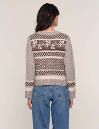 heartloom Rocky Rounded Neck Cardigan in one color - women's cardigan - detail view