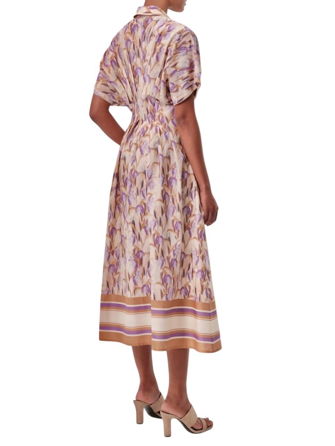 EXQUISE Kenya Printed Maxi Dress in multicolor - women's dress - alternate view
