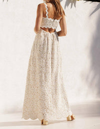 Eb Luxe - Dalton Maxi Crochet Dress