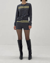 Find Me Now - Stripe Knit Pull-on Shorts