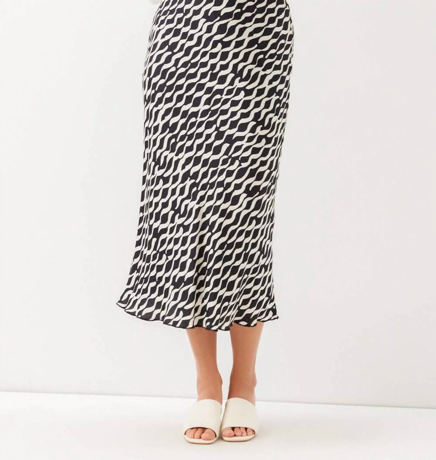 Karen Kane - Satin Bias Cut Skirt
