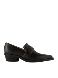 Proenza Schouler White Label - Women's Bronco Leather Loafers With Heel Strap