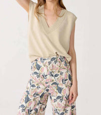 Lanhtropy - Preppy Lurex Knitted Vest