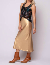 Current Air - Liv Metallic Abstract Sequin Tank Top