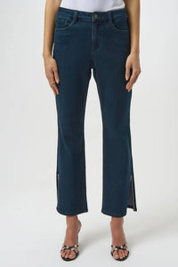 Joseph Ribkoff - Rhinestone Split Straight Jeans