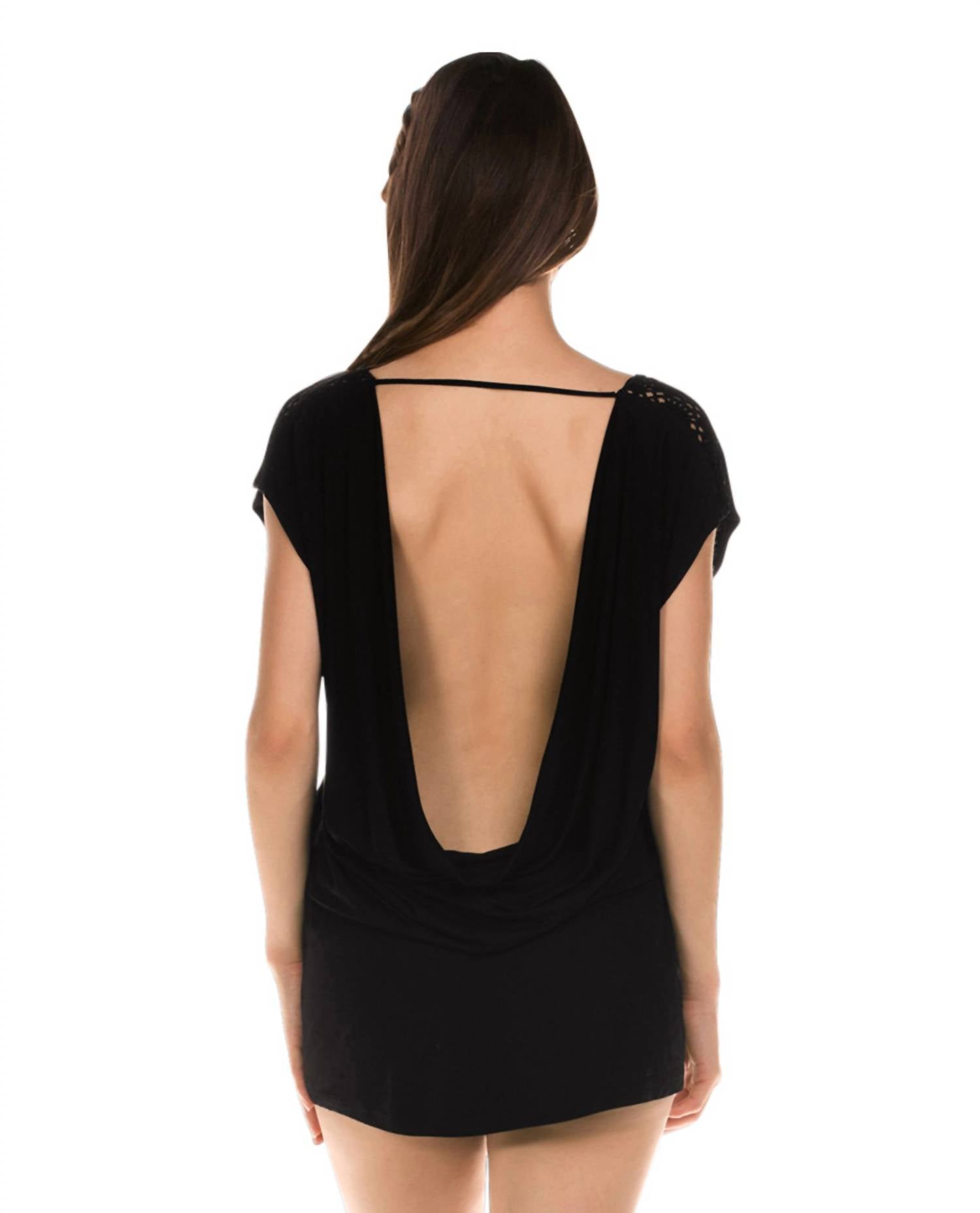 Isabella Rose - Lolita Cowl Back Crochet Tunic