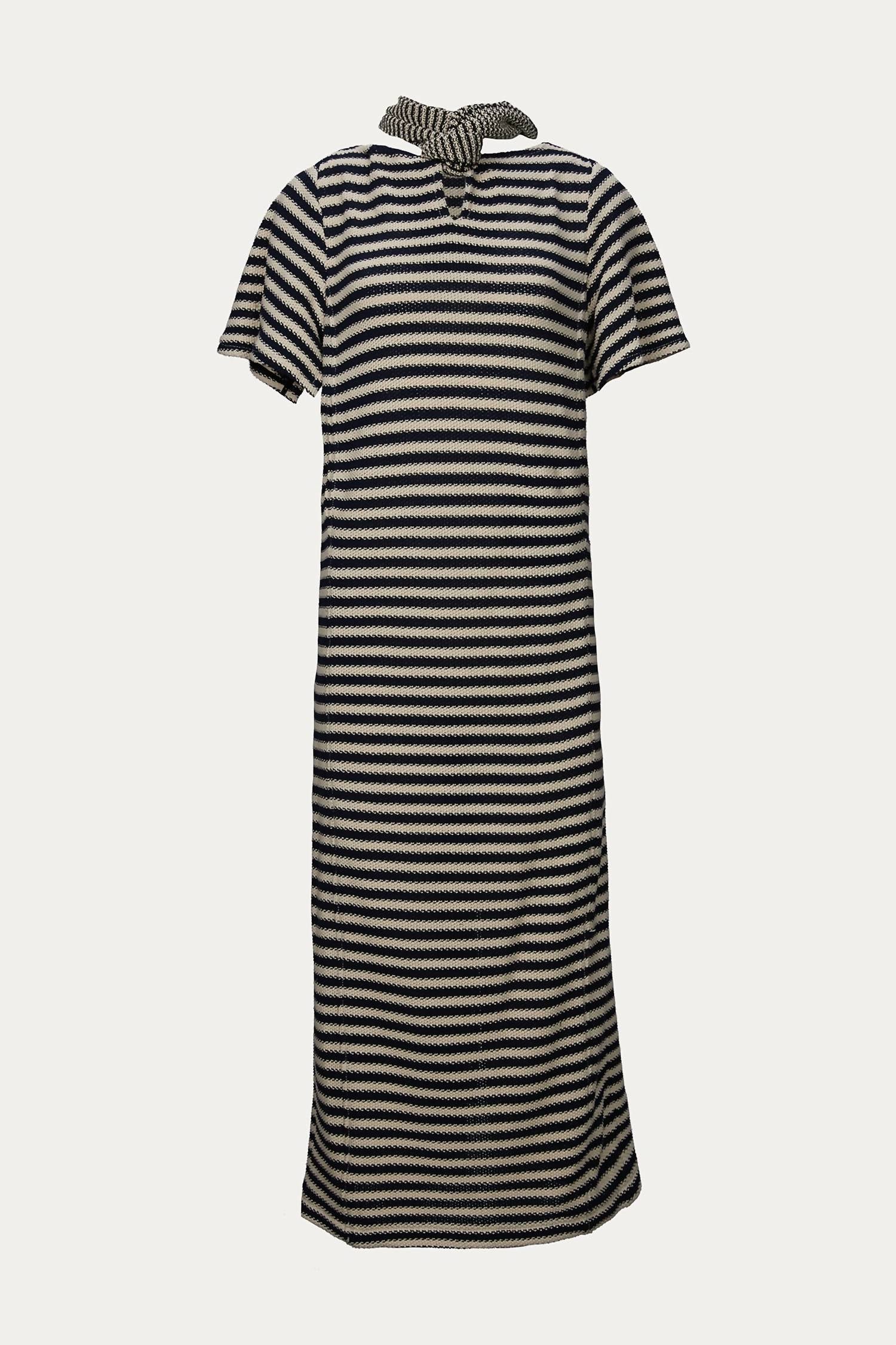 SICILIA SHORT SLEEVE TIE BACK DRESS