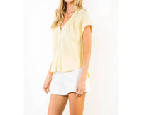 Thml - Buttons Short Sleeve Top
