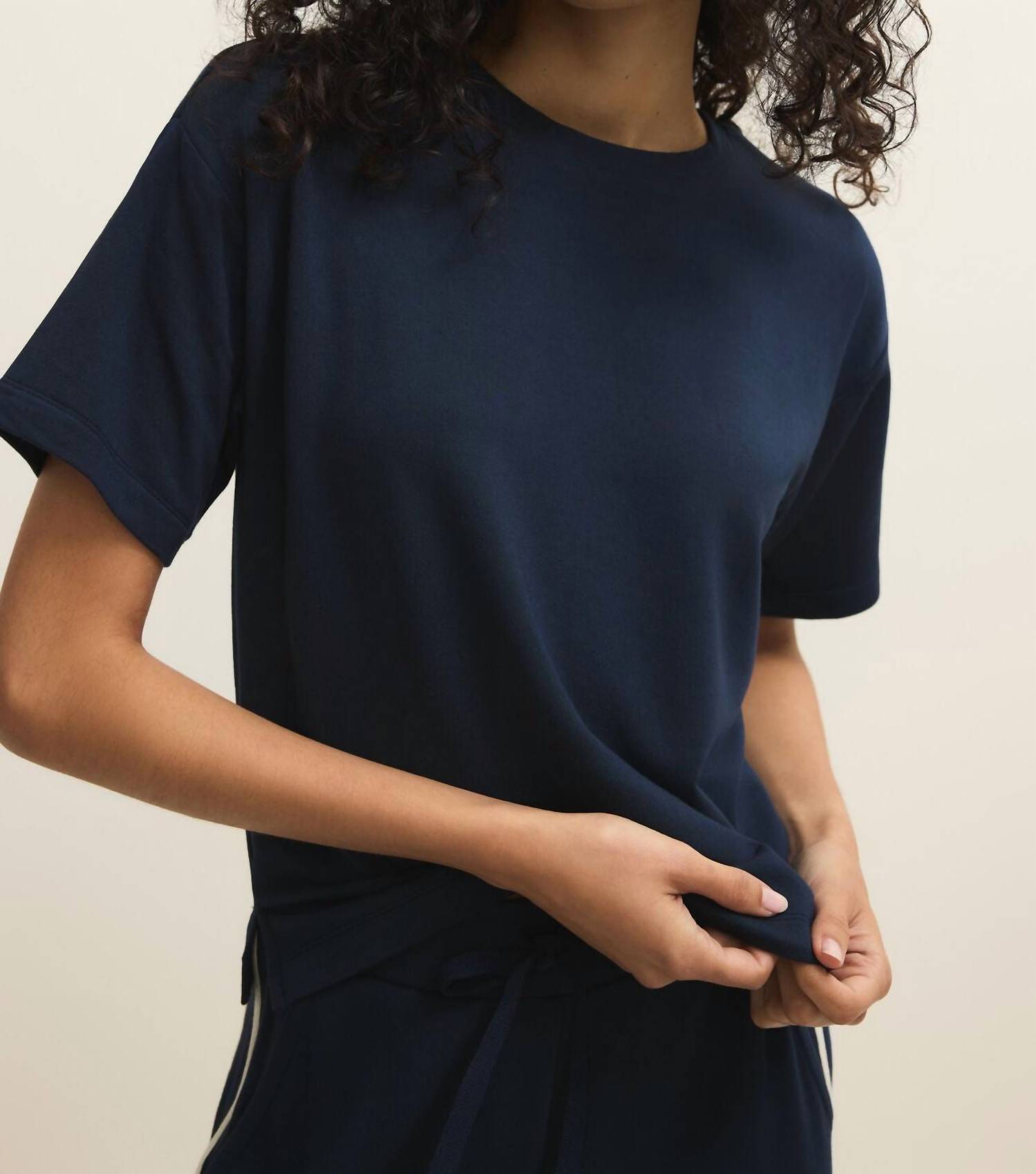 Z Supply Harbor Top in eclipse - women's t-shirt - detail view