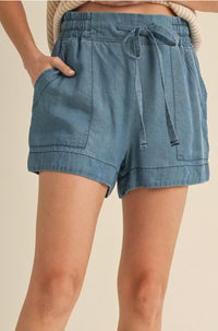 Jodifl - Washed Denim Shorts